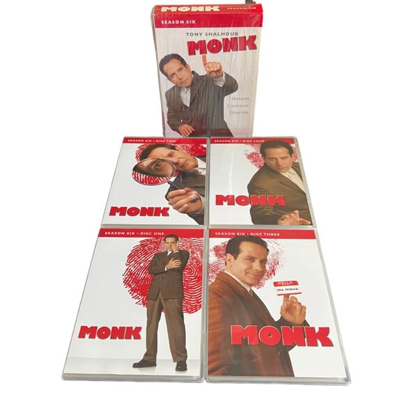 Monk TV Show Seasons  2, 3, 4, 5, 6, DVD Box Sets - Picture 10 of 12